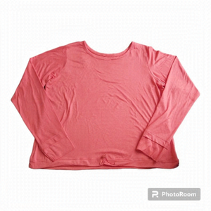 Acx Active Peach Long Sleeved Shirt With Cinch Cord & Thumb Holes - Size Small